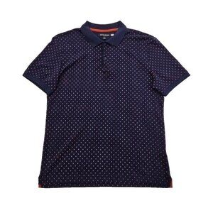 Banana Republic Luxury Touch Performance Men's Medium Navy Blue Orange EUC LN